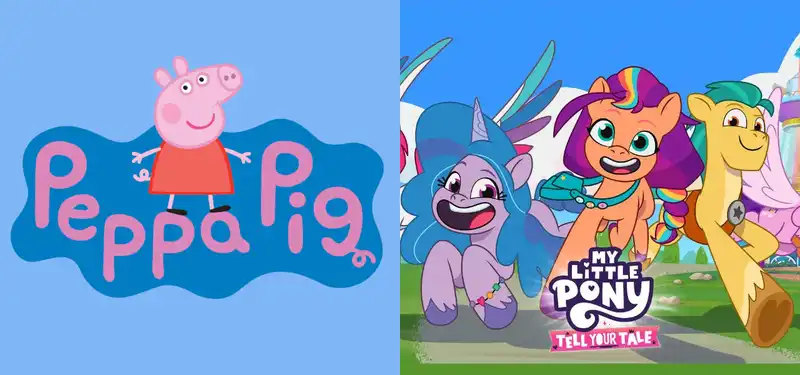 Hasbro sells its film & TV business to Lionsgate for Li500M, but maintains a children's brand including -Peppa Pig,マ My Little Pony-